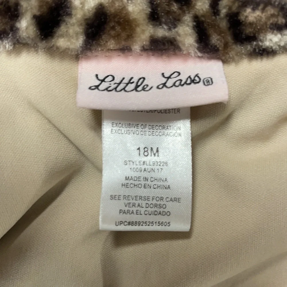 Little Lass Girl’s 18M Leopard Print Vest